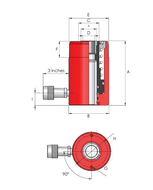 HHS - Single Acting Hollow Piston Cylinders