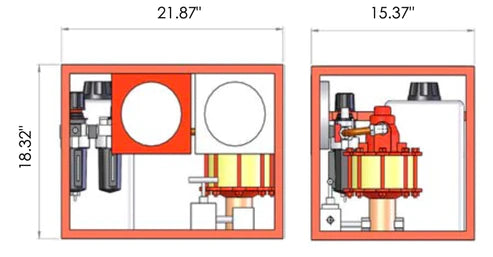 AHP2-CR Air Driven Hydrotest Pumps - Medium Flow with Chart Recorder