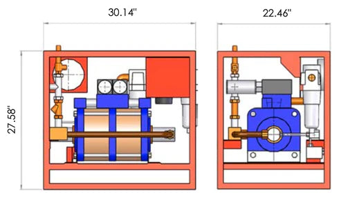 ATDP Air Driven Twin Double Acting Hydrotest Pumps