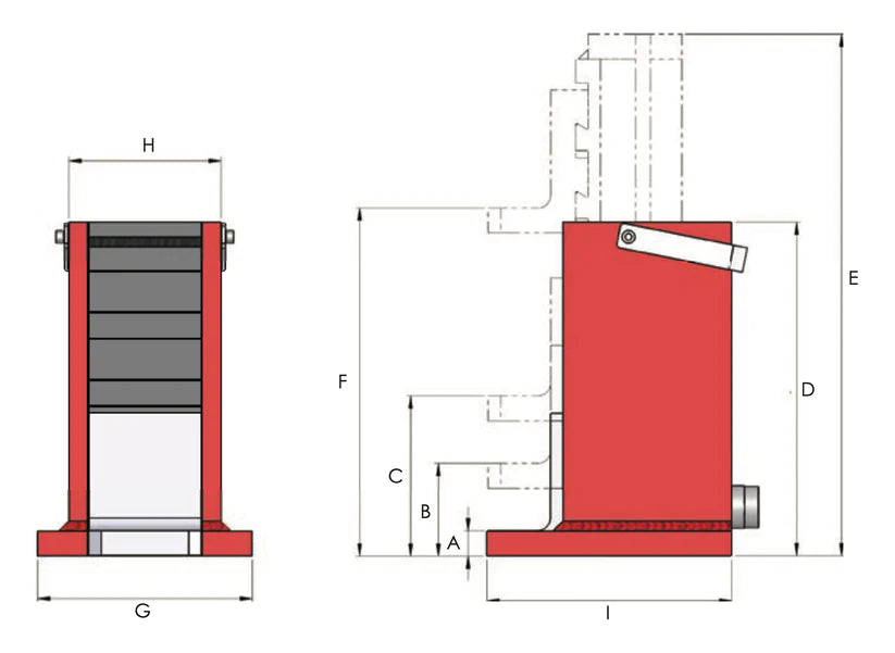 HMJ - Steel Machine Lift Jacks